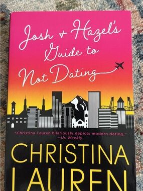 Josh & Hazel's Guide to Not Dating by Christina - Pink/Yellow Hardcover